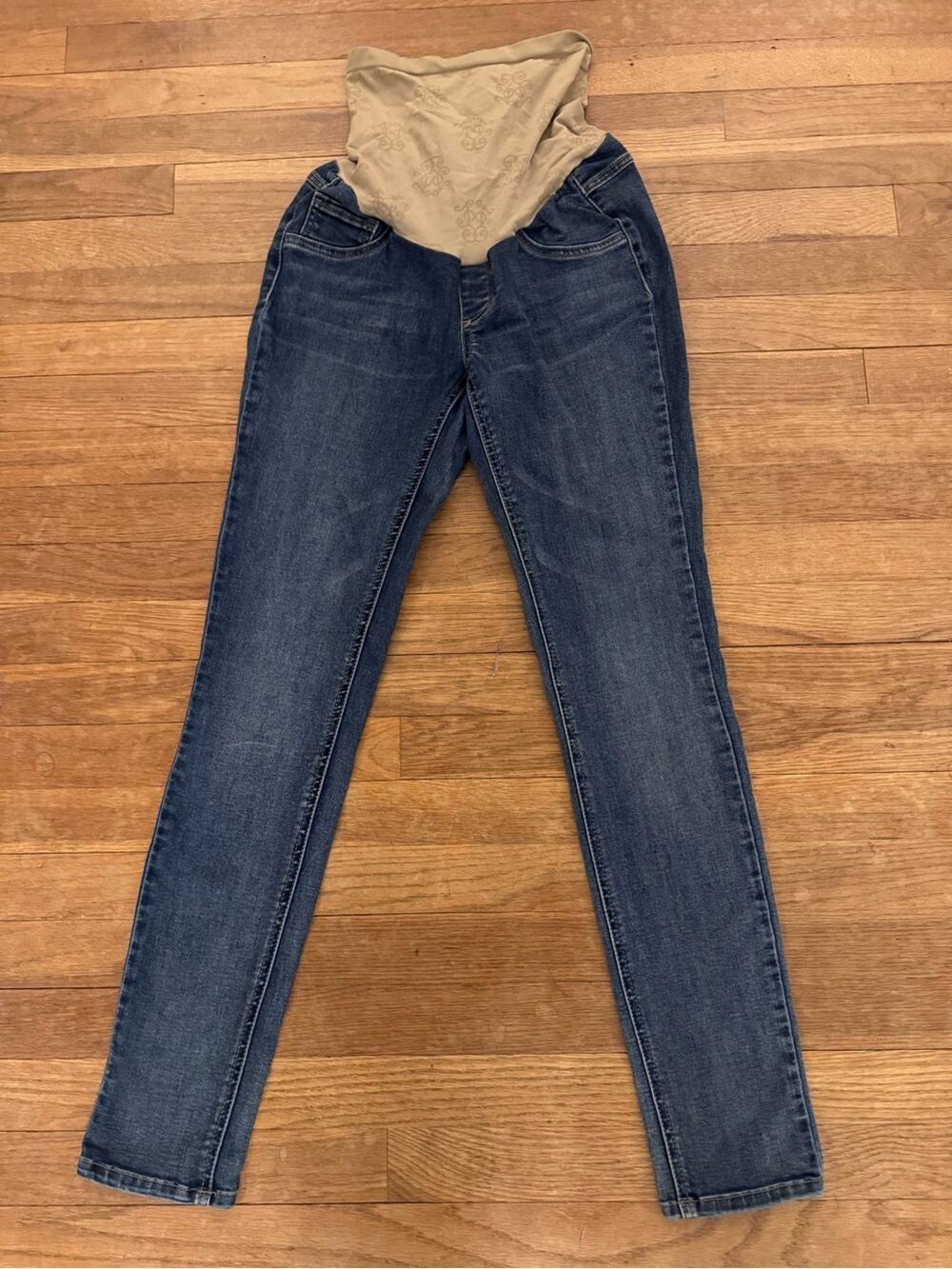Jessica Simpson Women's Blue Denim Skinny Maternity Jeans - Size Small
 b54
